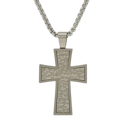 Ripplet Cross Cremation Pendant